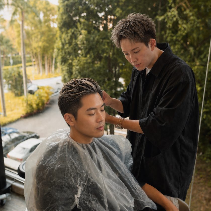 A cut and style at MANE